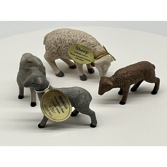 Thomas Kinkade Replacement Nativity Replacement Animals One Sheep, Three Lambs - Picture 6 of 16